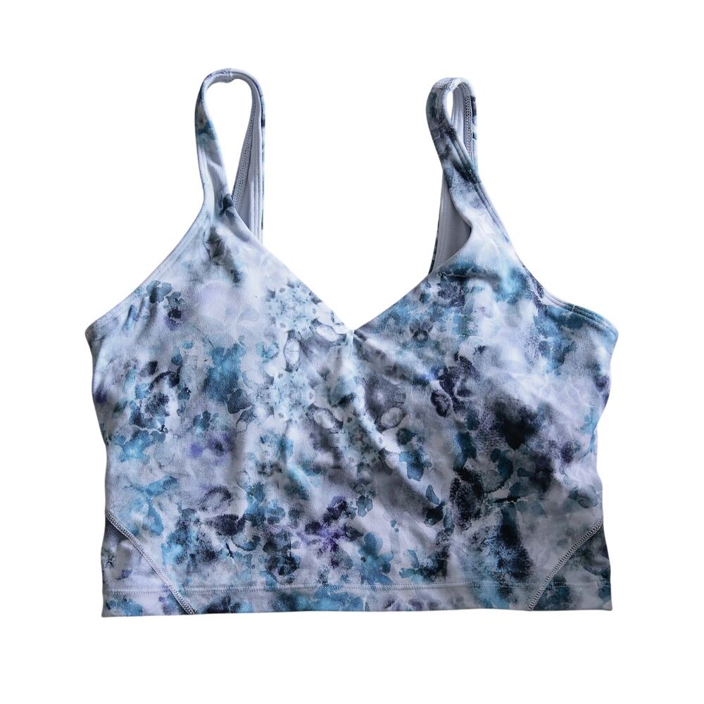 Lululemon Align Crop Tank blue Floral size 8 - Picture 5 of 5